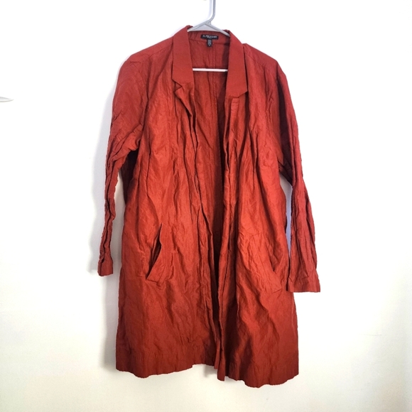 Eileen Fisher 2x Women's Jacket In Rust - Picture 1 of 5